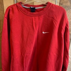 Red Nike crewneck